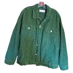 Men's Kelly Green Corduroy Ribbed ASOS DESIGN Shacket Medium